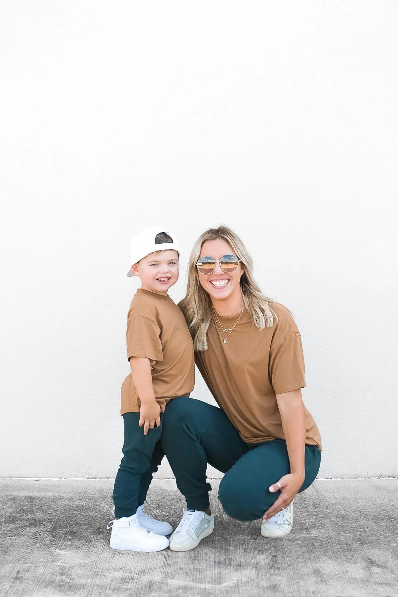 Oversized Bamboo Tee - Caramel