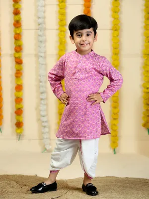 Pale Purple Boys Dhoti Kurta Set