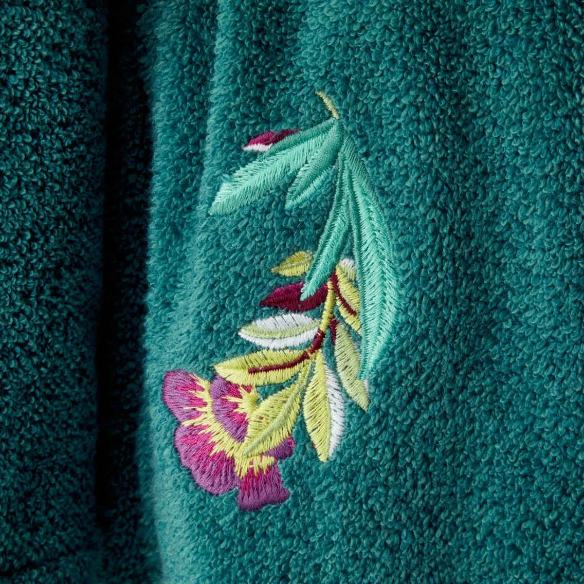 Panorama Shawl Collar Cotton Modal Women's Bathrobe by Yves Delorme