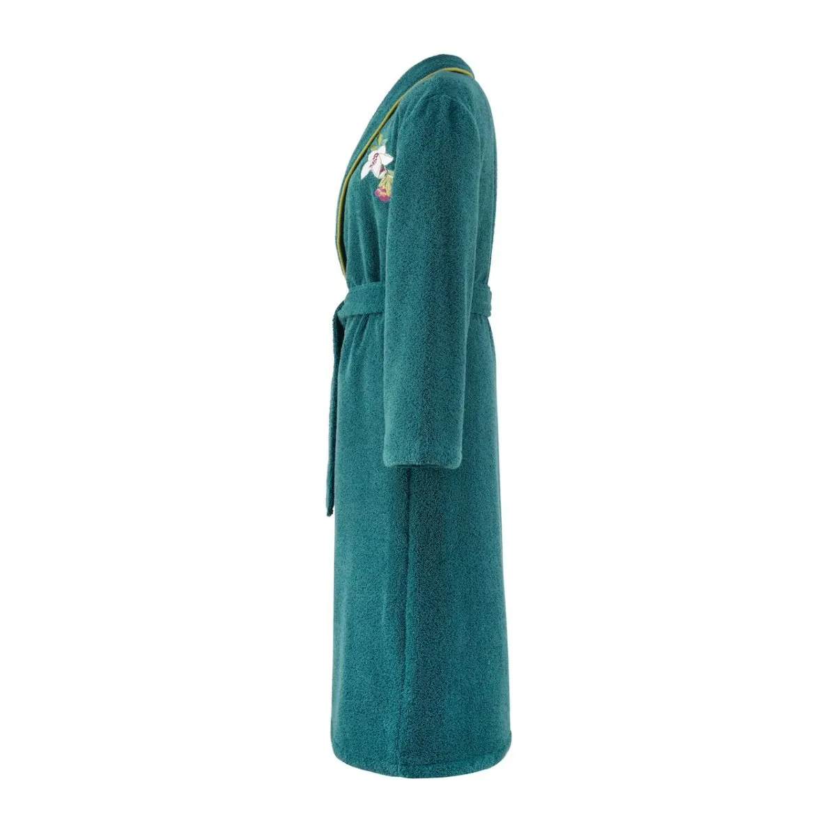 Panorama Shawl Collar Cotton Modal Women's Bathrobe by Yves Delorme