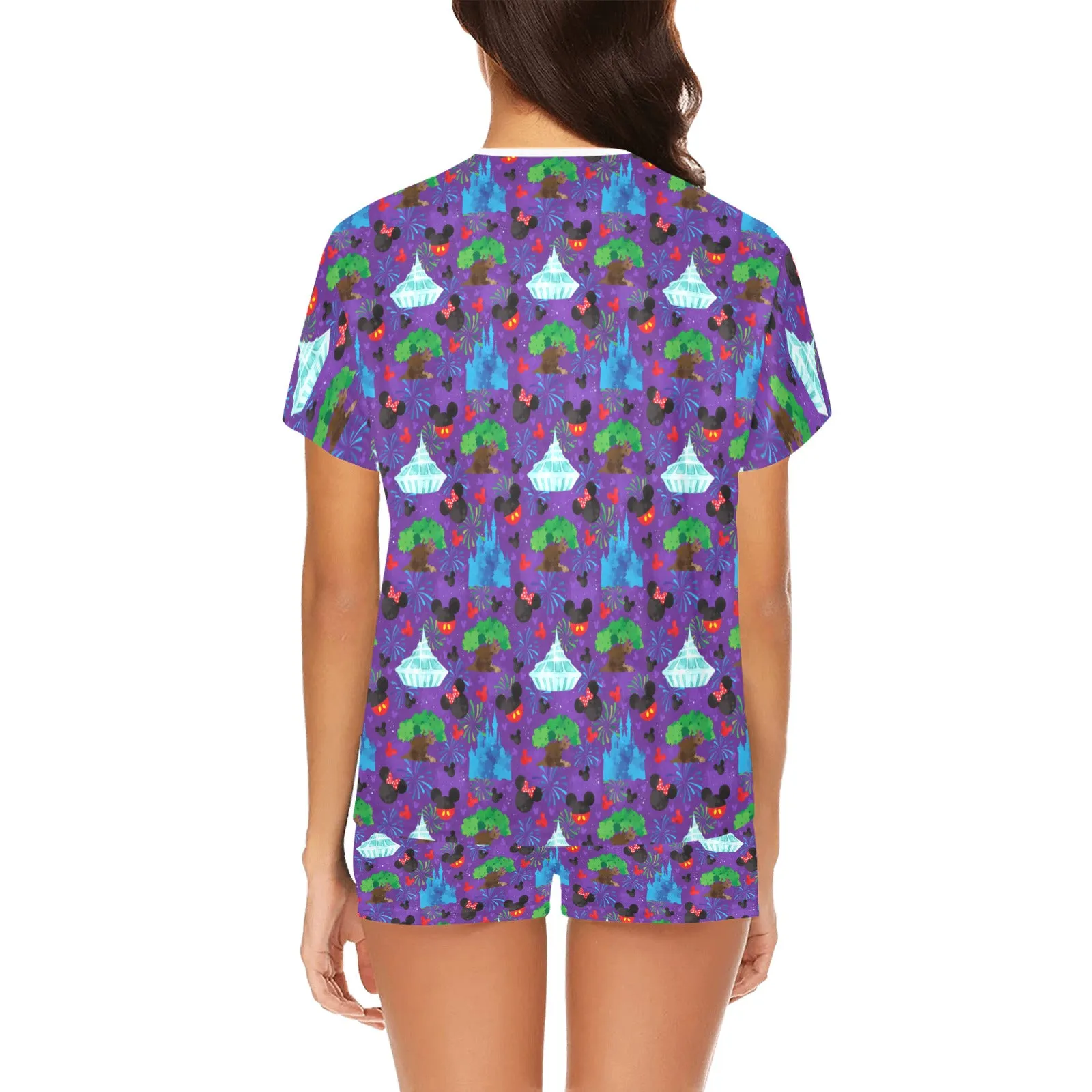 Park Hopper Fireworks Women's Short Pajama Set