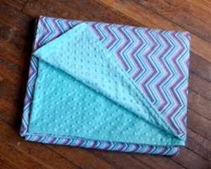 Peaceful Chevrons Semi Custom Weighted Blanket - Size LARGE - You choose weight
