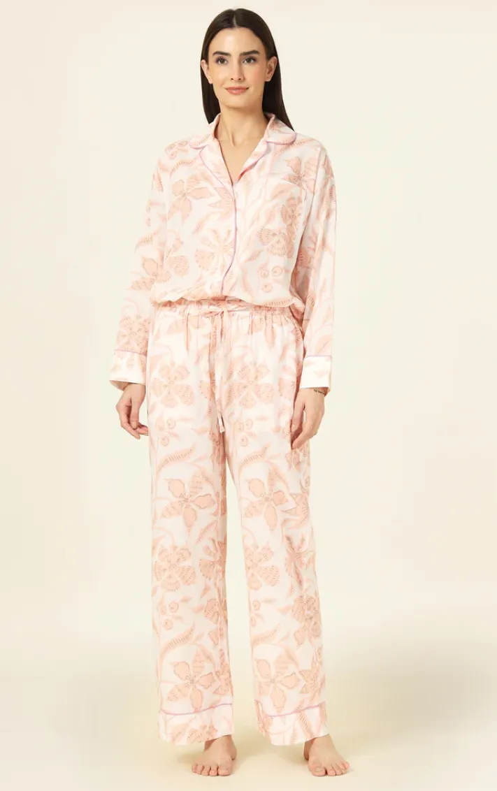 PJ PANT SET - TALIA ROSEWOOD