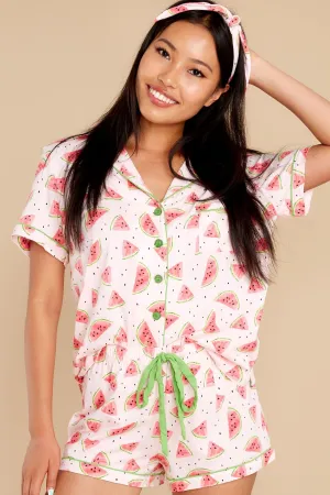 Playful Prints Blush Pajama Set