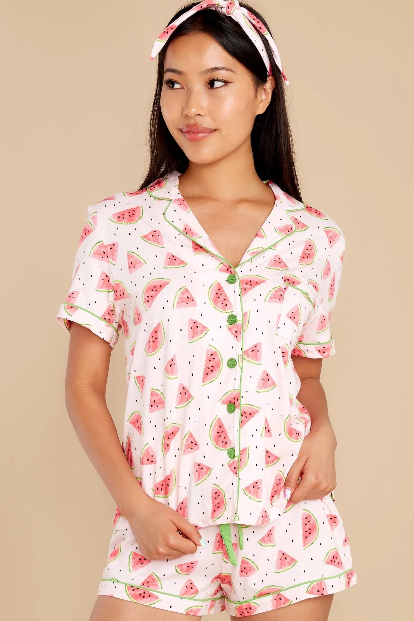 Playful Prints Blush Pajama Set