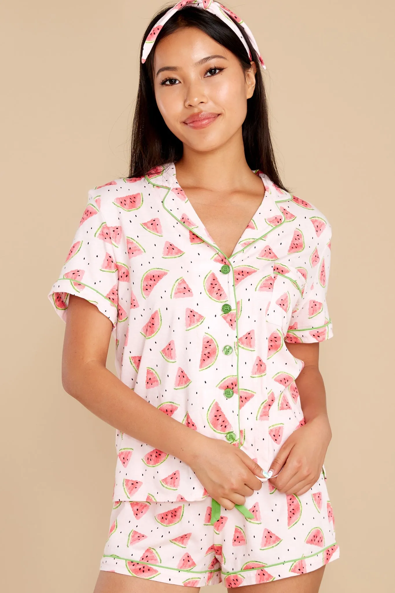 Playful Prints Blush Pajama Set