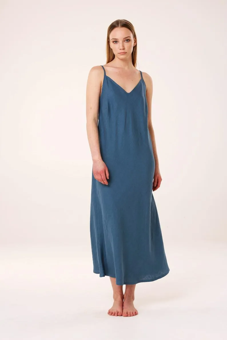 "Pure" cotton Elegant Midi Lenght Nightdress Sleepdress