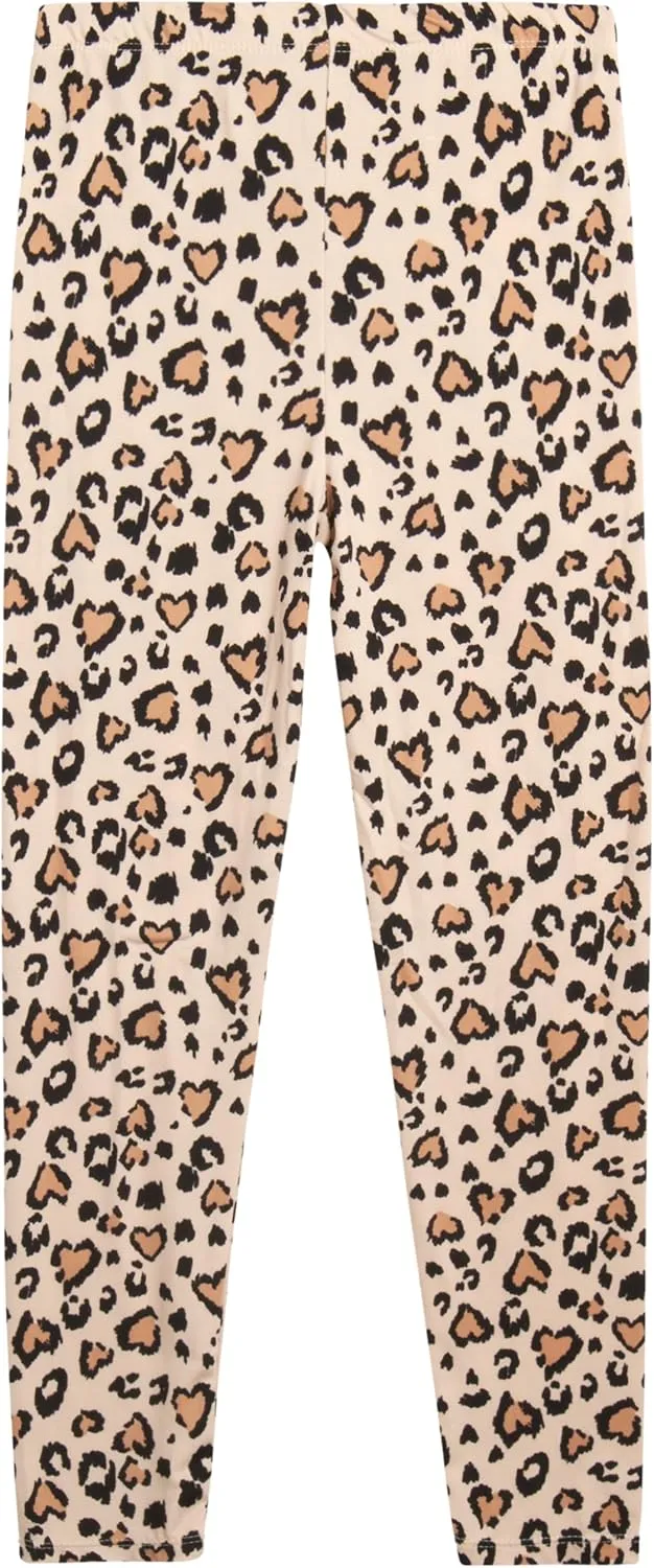 Real Love Girls' Leggings Set - 2 Piece Long Sleeve T-Shirt and Kick Flare Yoga Pants - Matching Outfit Set for Girls (4-12)