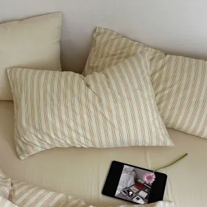 Refreshing Stripe Pillowcases / Yellow