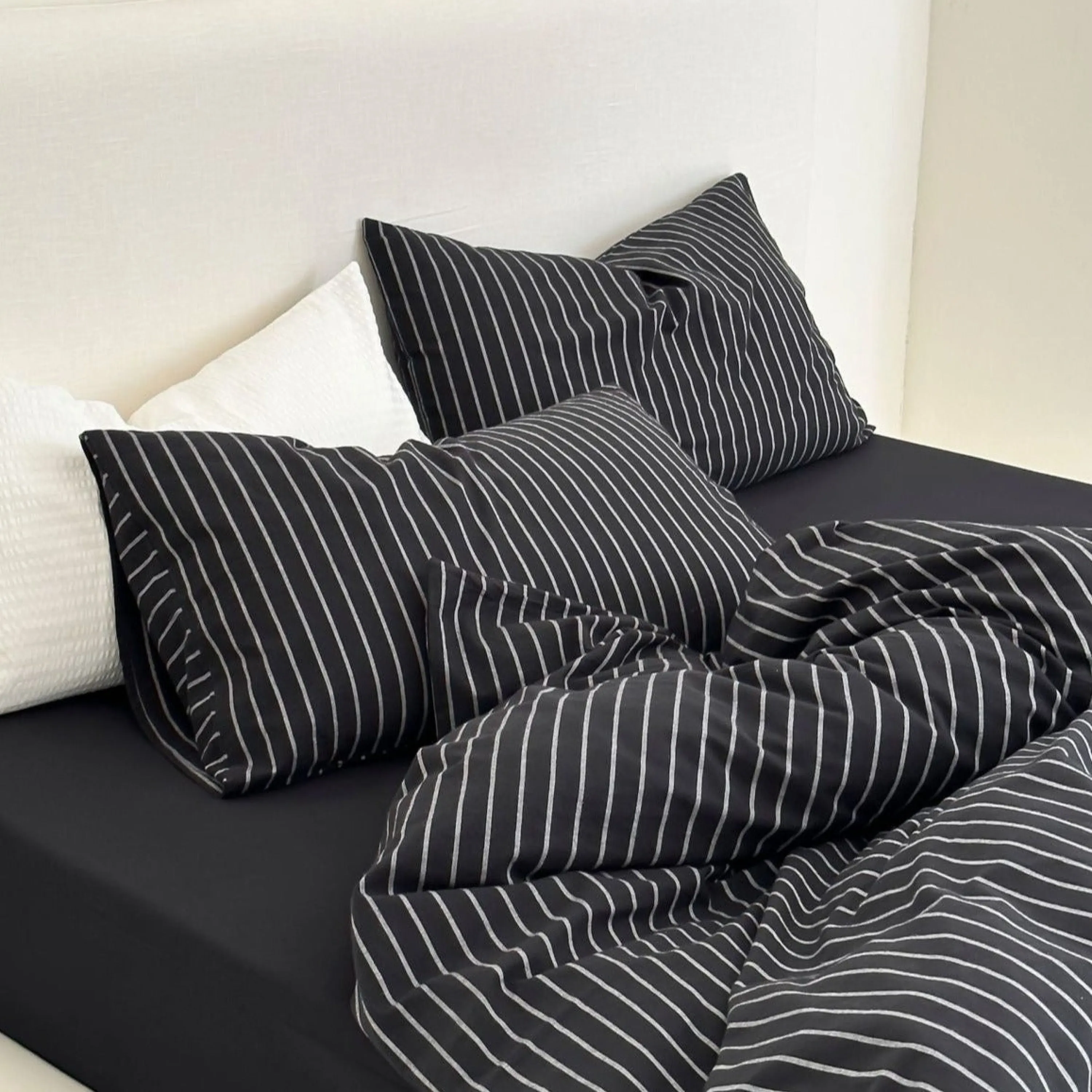 Refreshing Stripe Pillowcases / Yellow