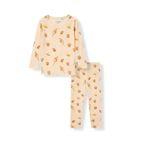 Seashells Stretch LS Two Piece Pajama Set