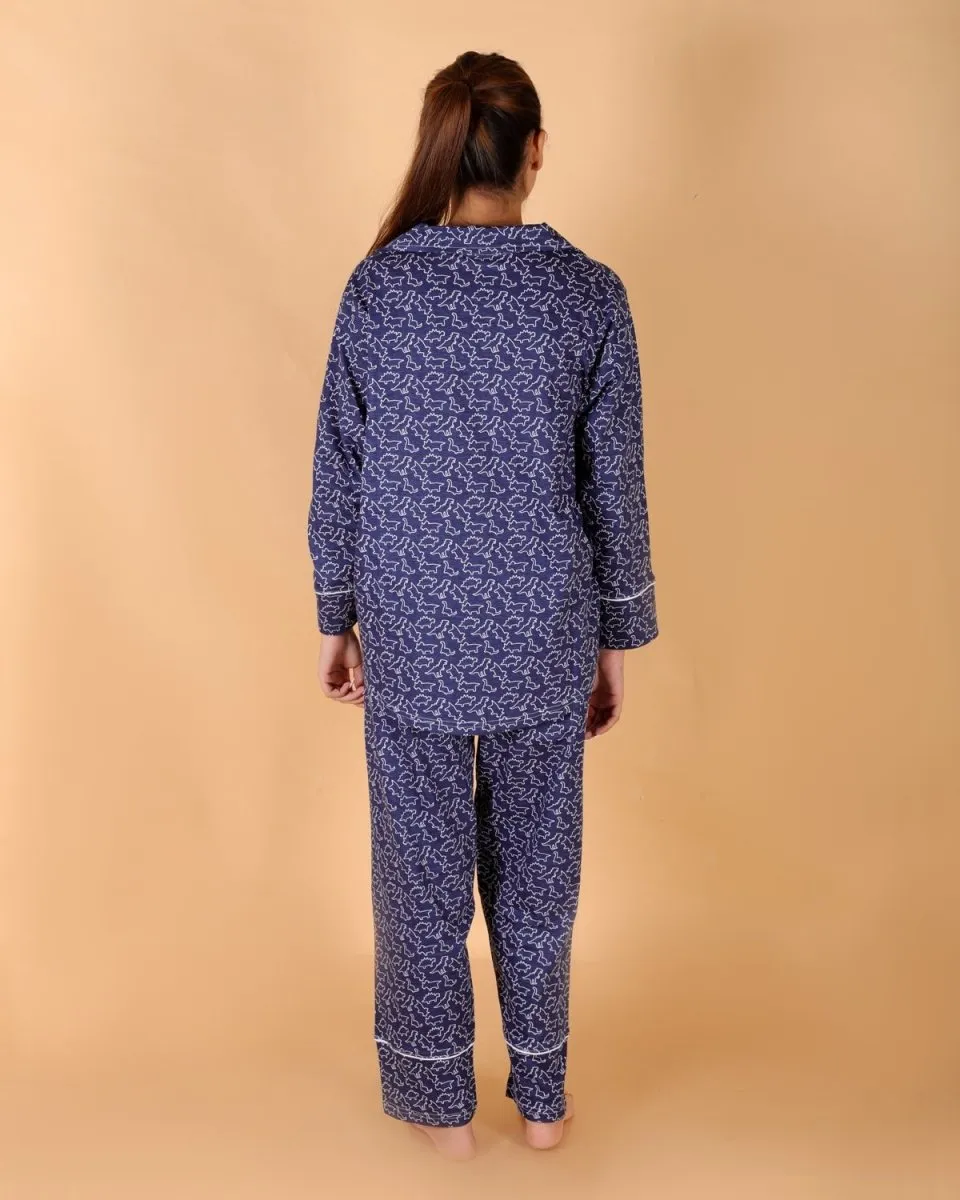 Set Of 2: Dinos Rule Matching Pajama Set For Mom And Baby