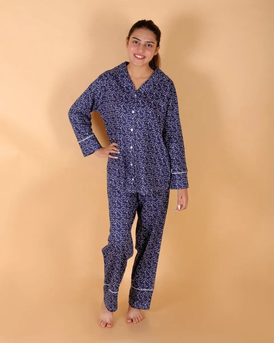 Set Of 2: Dinos Rule Matching Pajama Set For Mom And Baby