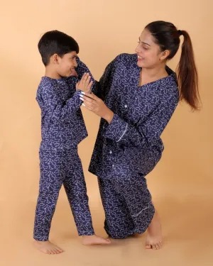 Set Of 2: Dinos Rule Matching Pajama Set For Mom And Baby