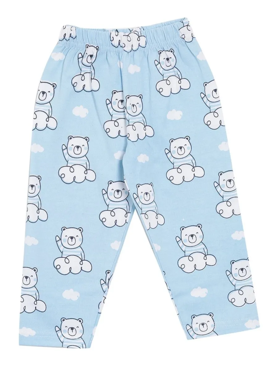 Set Of 2: Hello Bear Matching Pajama Set for Mom and Baby