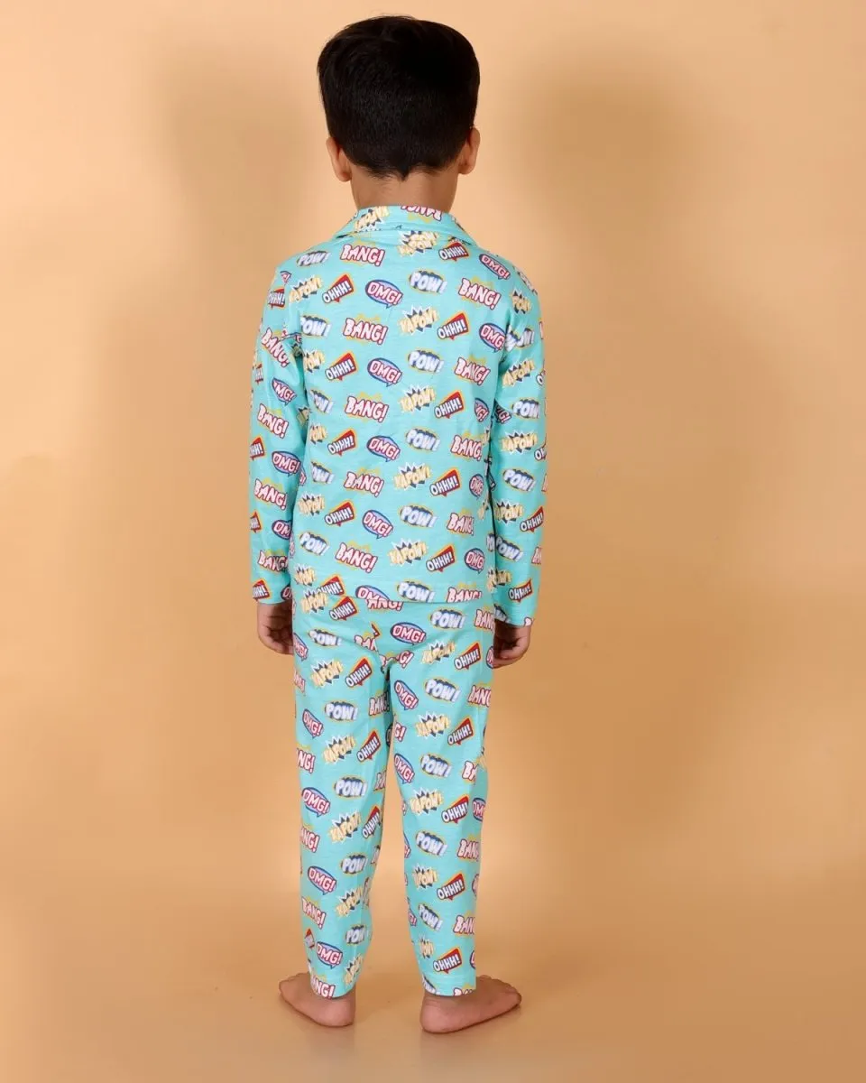 Set Of 2: Mighty Fighter Matching Pajama Set For Mom And Baby