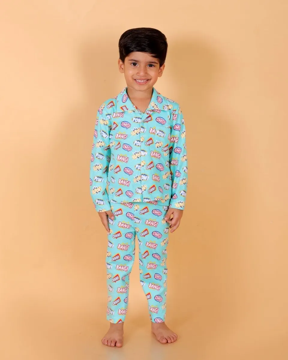 Set Of 2: Mighty Fighter Matching Pajama Set For Mom And Baby