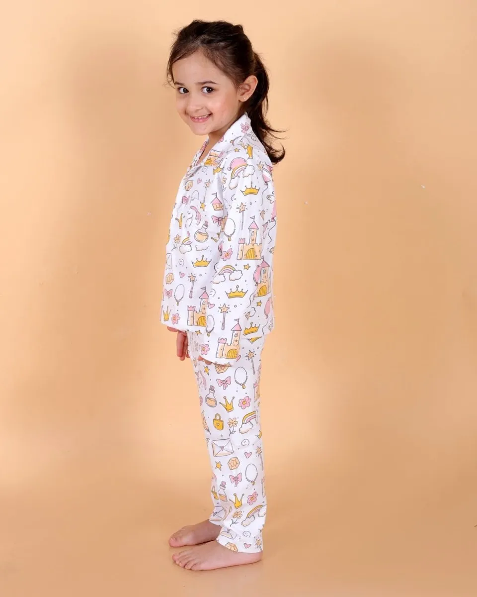 Set Of 3: Fairy Princess Matching Pajama Set For Mom And Baby