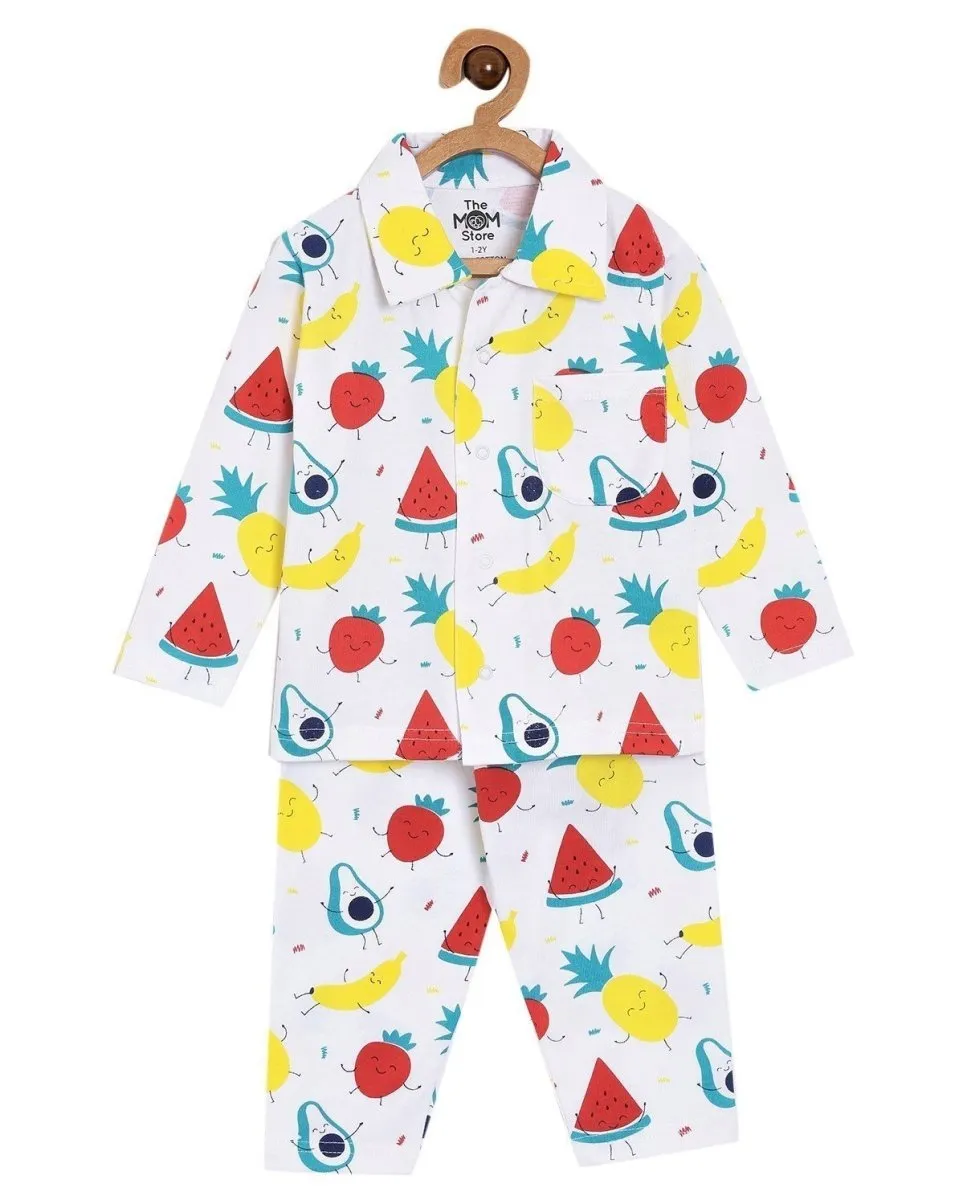 Set Of 3: Fruity Cutie Matching Pajama Set for Mom and Baby