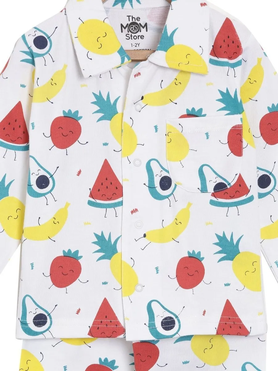 Set Of 3: Fruity Cutie Matching Pajama Set for Mom and Baby