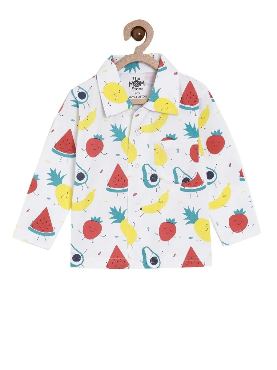 Set Of 3: Fruity Cutie Matching Pajama Set for Mom and Baby