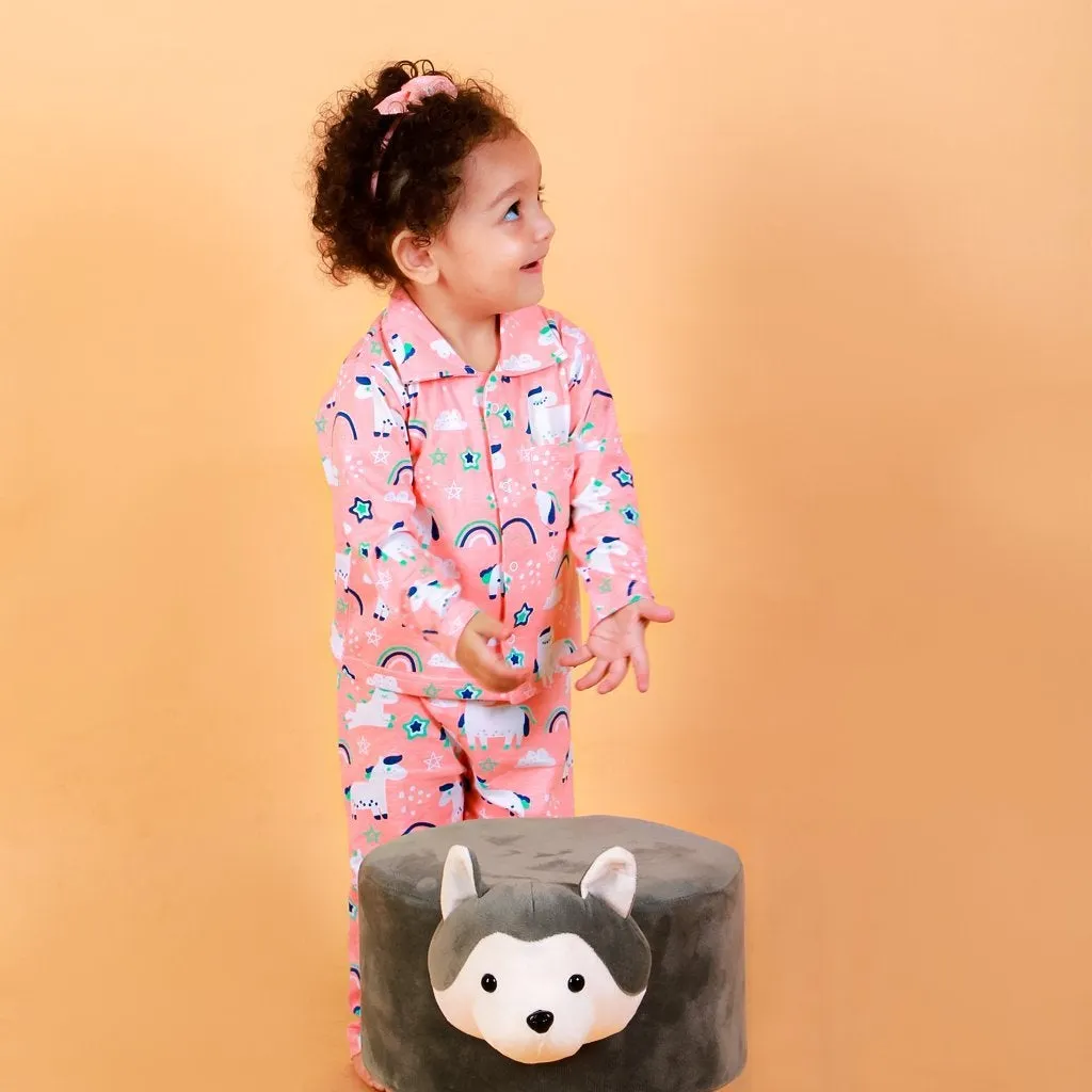 Set Of 3: Magical Unicorn Matching Pajama Set for Mom and Baby