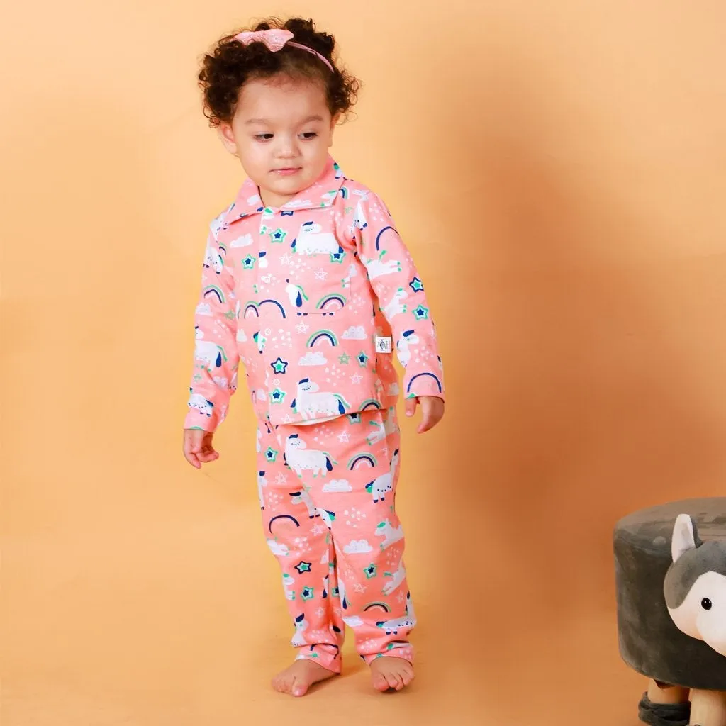 Set Of 3: Magical Unicorn Matching Pajama Set for Mom and Baby