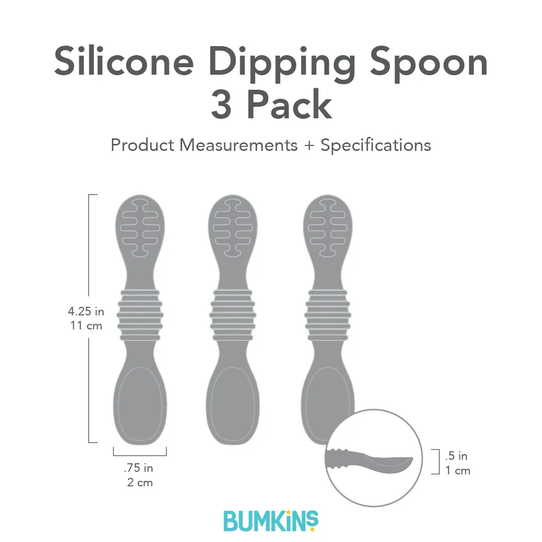 Silicone Dipping Spoons 3 Pack: Lollipop