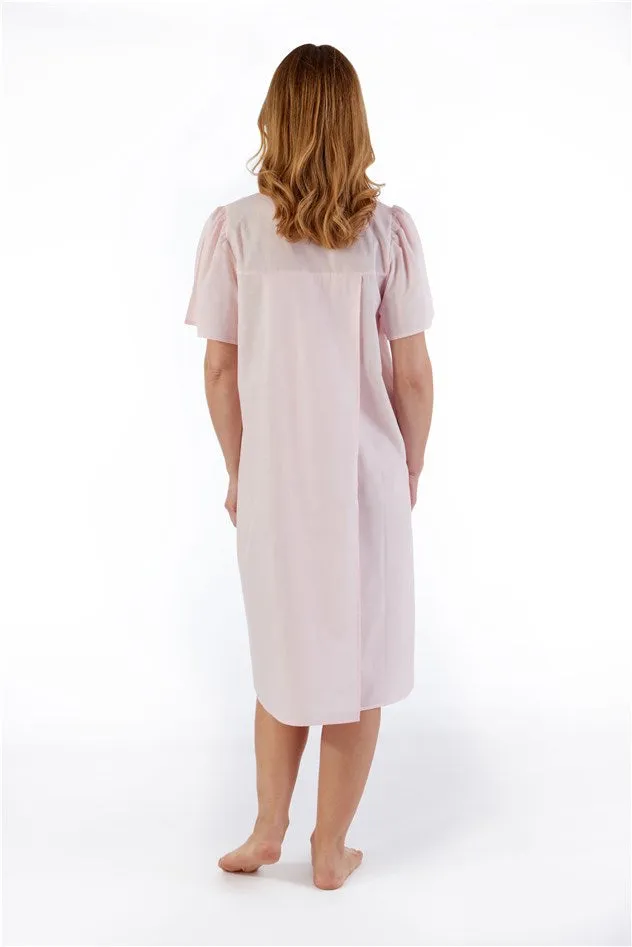 Slenderella Short Sleeve Open Back Nightdress