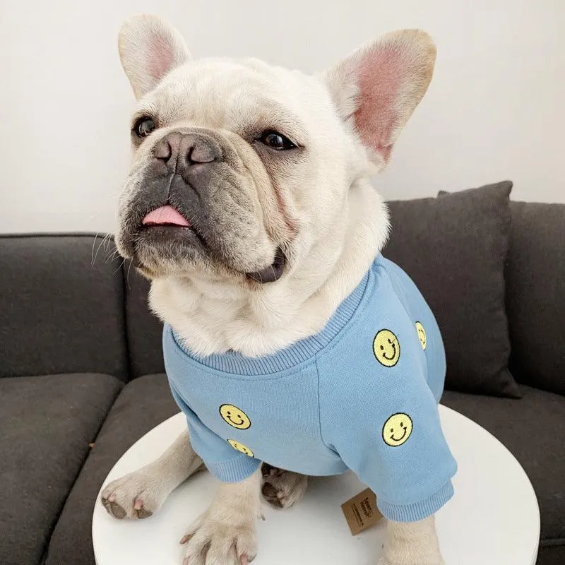 Smile Face Family Matching Dog Outfits  100% Cotton