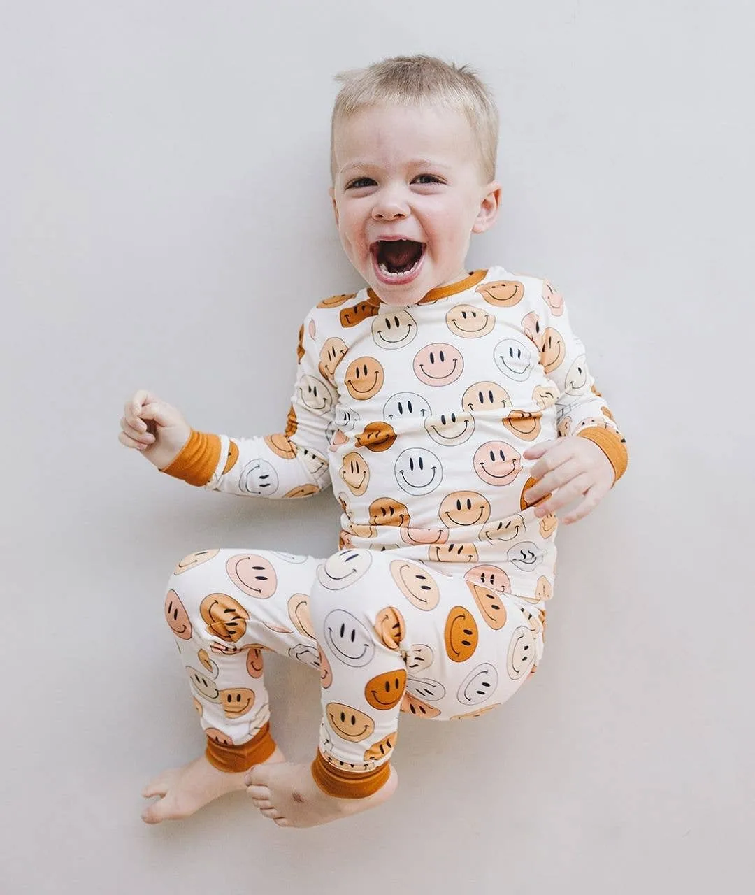 Smiley Bamboo Two Piece Set | Copper