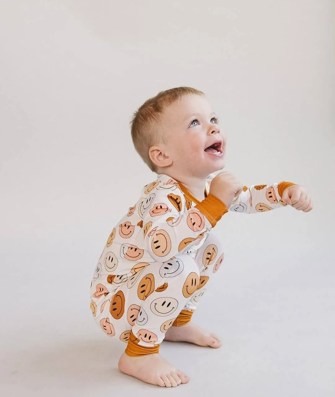 Smiley Bamboo Two Piece Set | Copper