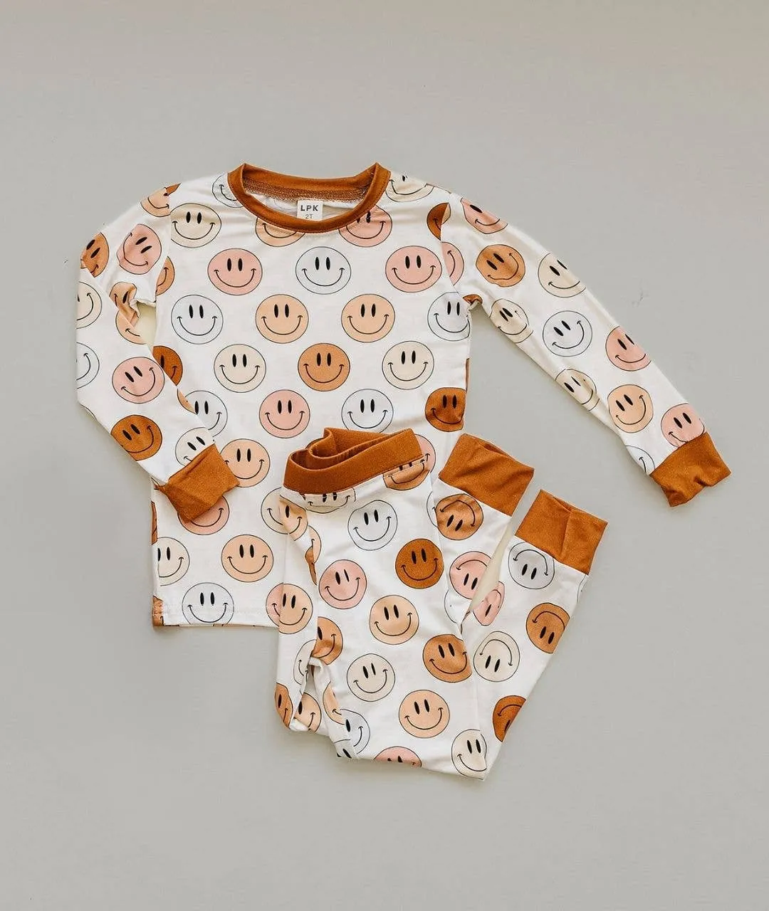 Smiley Bamboo Two Piece Set | Copper