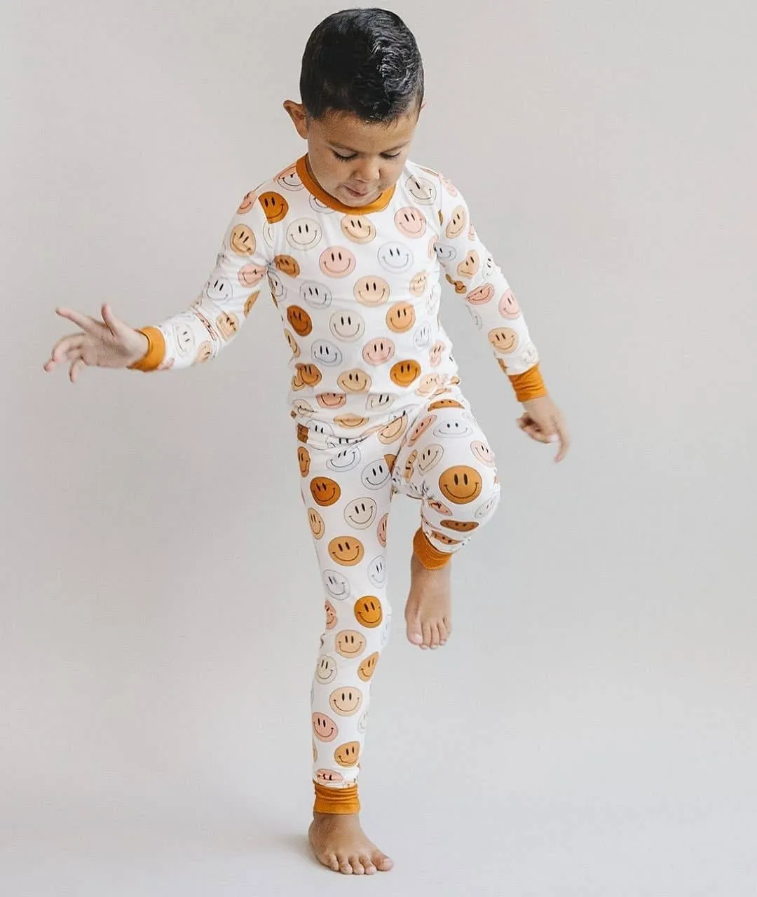 Smiley Bamboo Two Piece Set | Copper