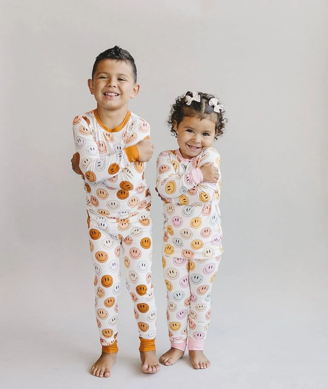 Smiley Bamboo Two Piece Set | Copper
