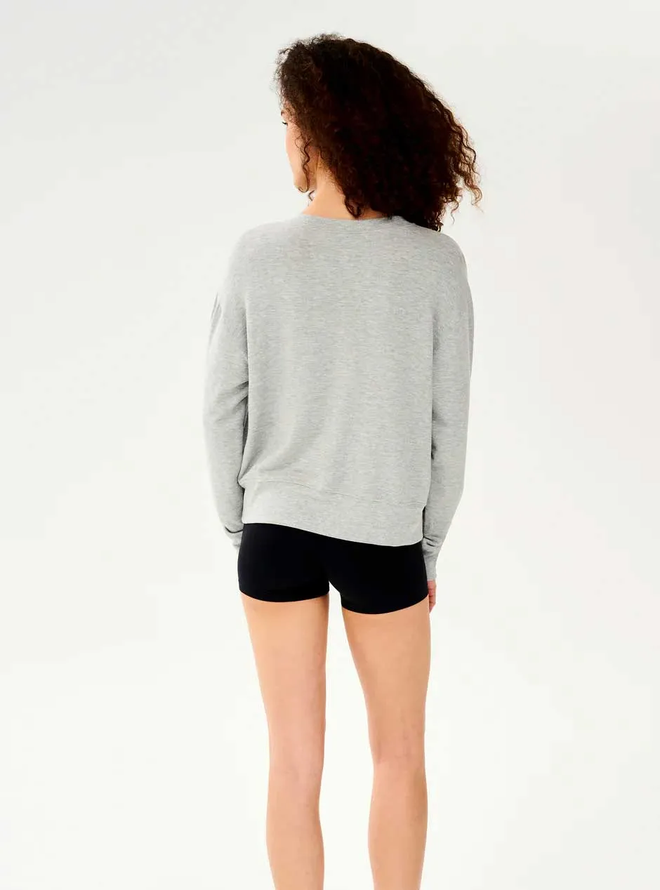 Splits59 Women's Sonja Luxe Fleece Sweatshirt - Heather Grey