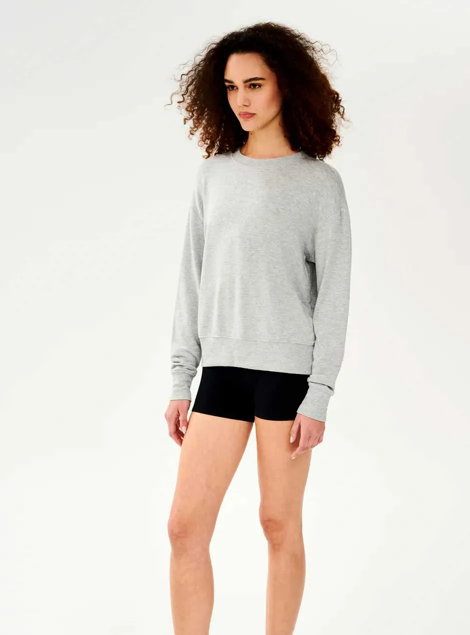Splits59 Women's Sonja Luxe Fleece Sweatshirt - Heather Grey