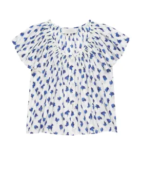 The Flutter Sleeve Sleep Top. -- Early Dawn Floral