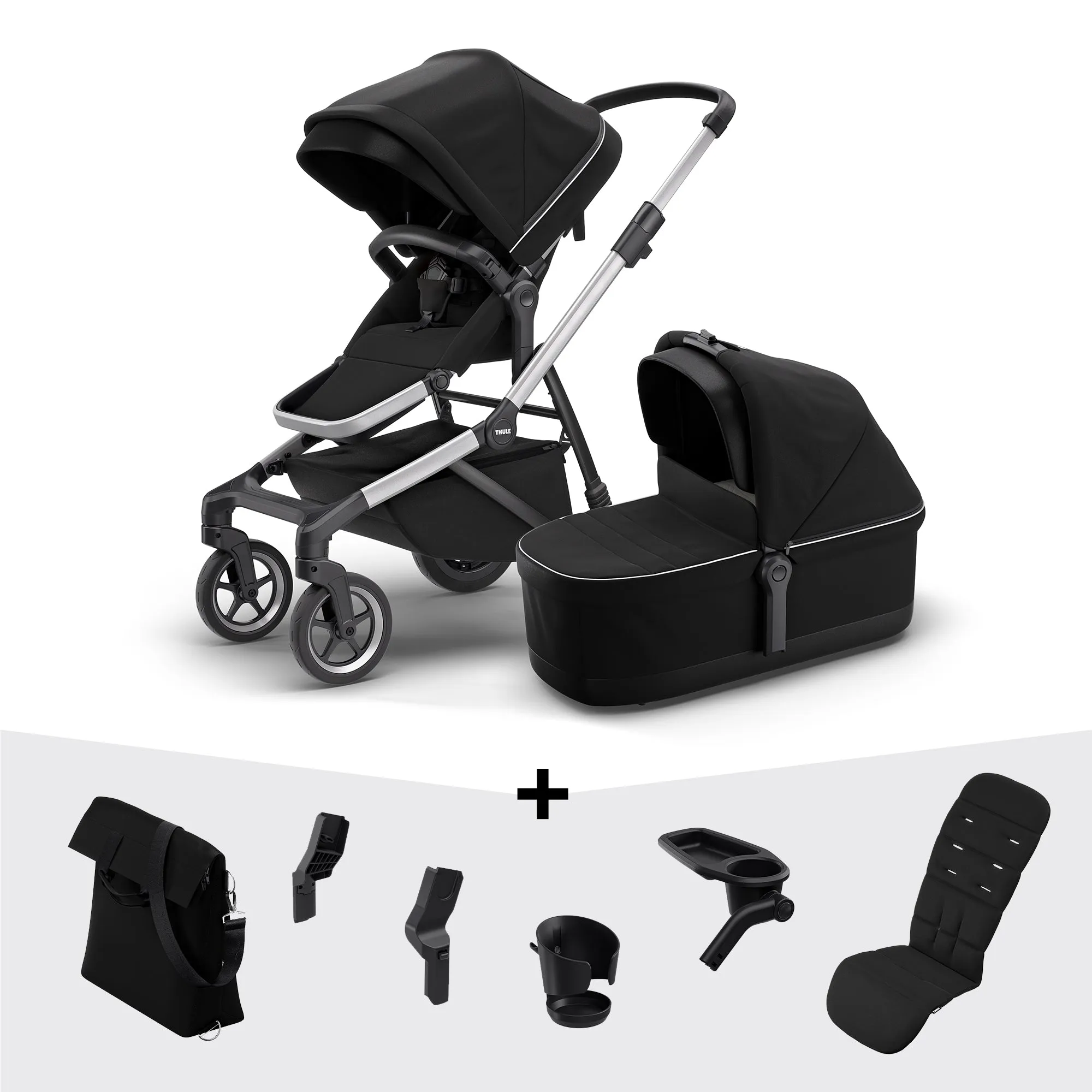 Thule Sleek Pram and Bassinet with Accessories Packages