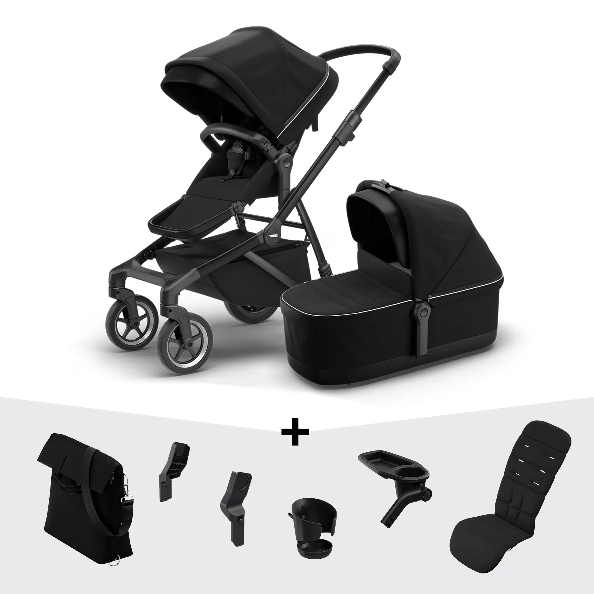 Thule Sleek Pram and Bassinet with Accessories Packages