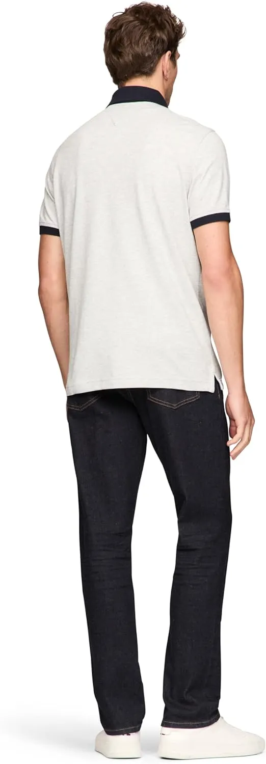 Tommy Hilfiger Men's Short Sleeve Cotton Pique Flag Polo in Regular Fit