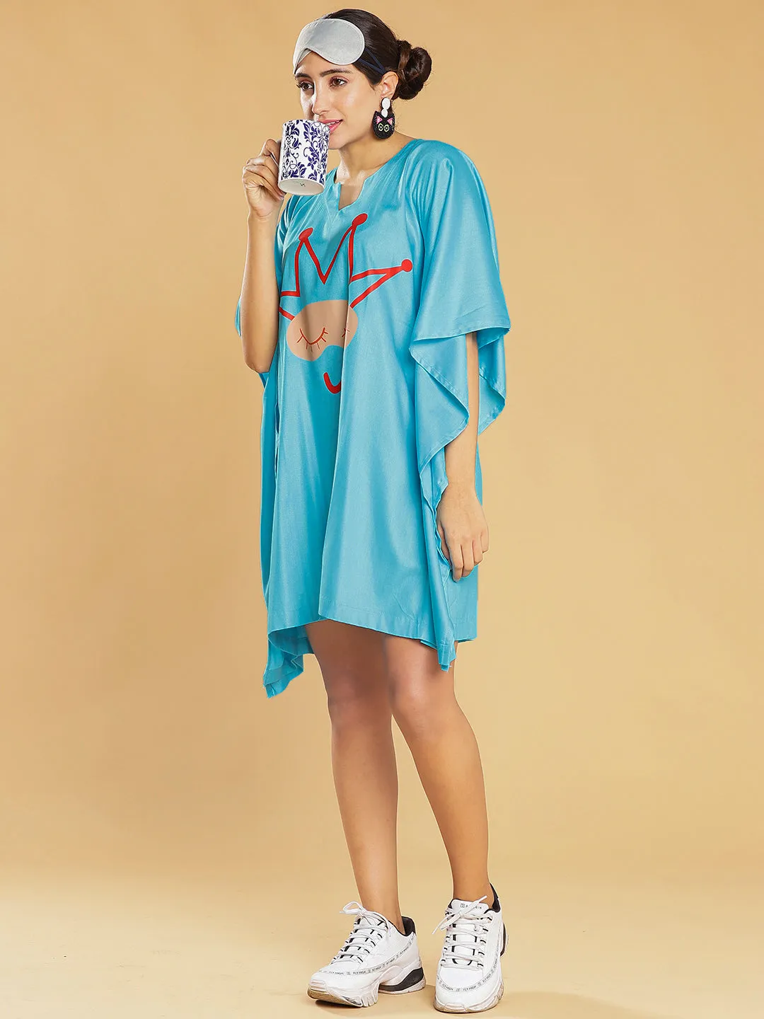 Turquoise Kaftan Nightdress - SleepyQueen
