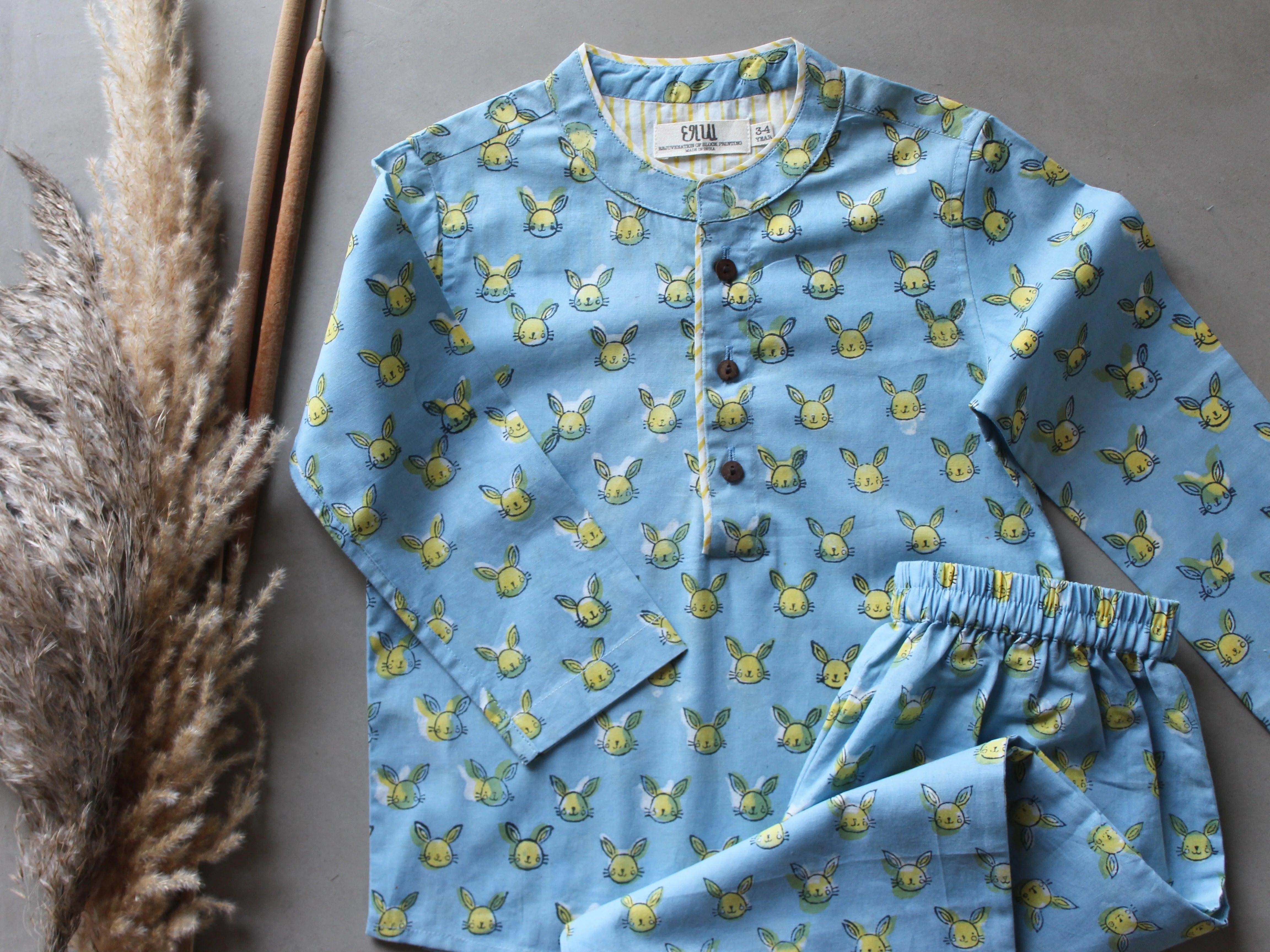 Unisex Kids Pajama - Bunnies in Sky