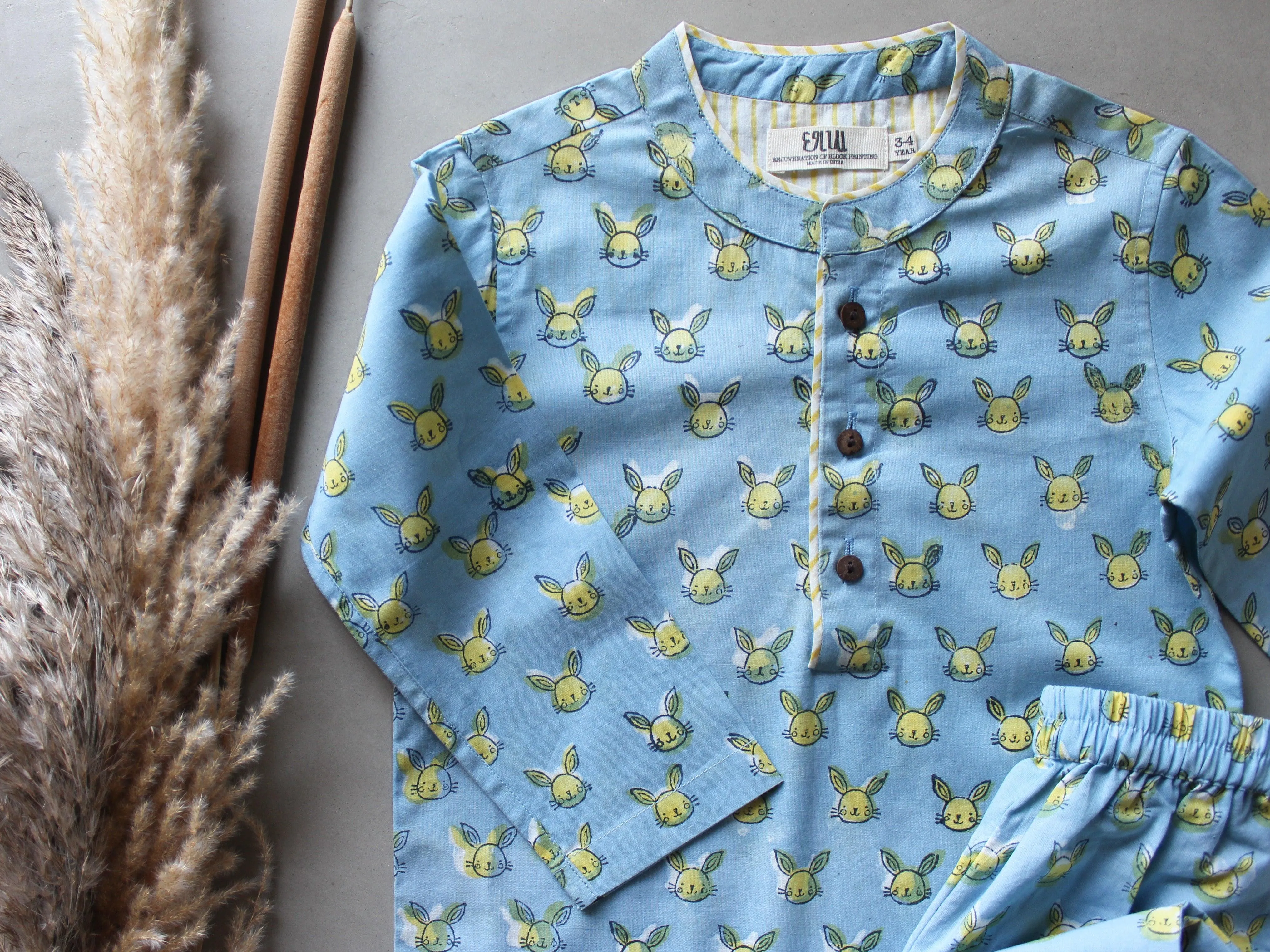 Unisex Kids Pajama - Bunnies in Sky