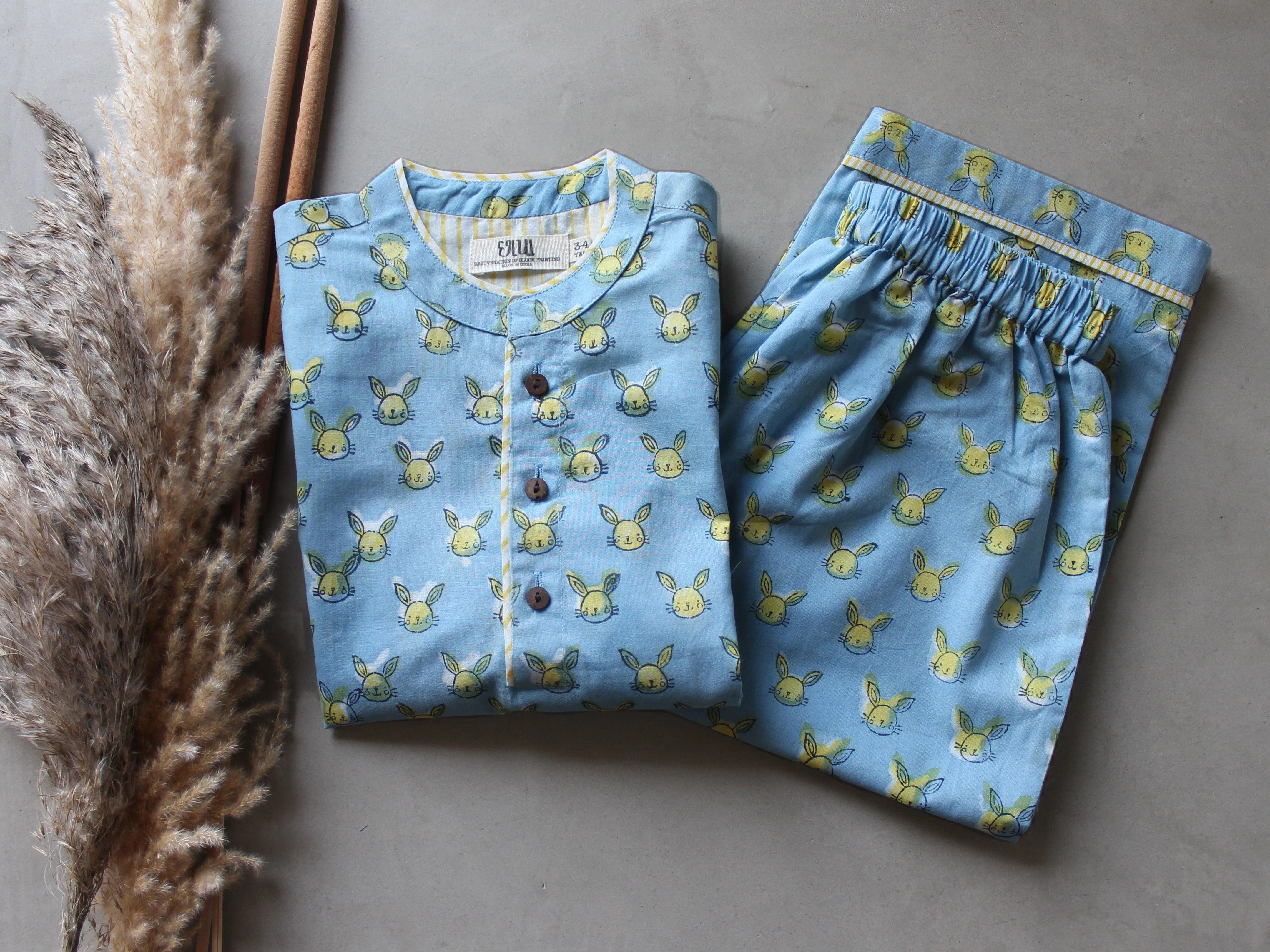 Unisex Kids Pajama - Bunnies in Sky