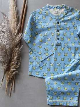 Unisex Kids Pajama - Bunnies in Sky