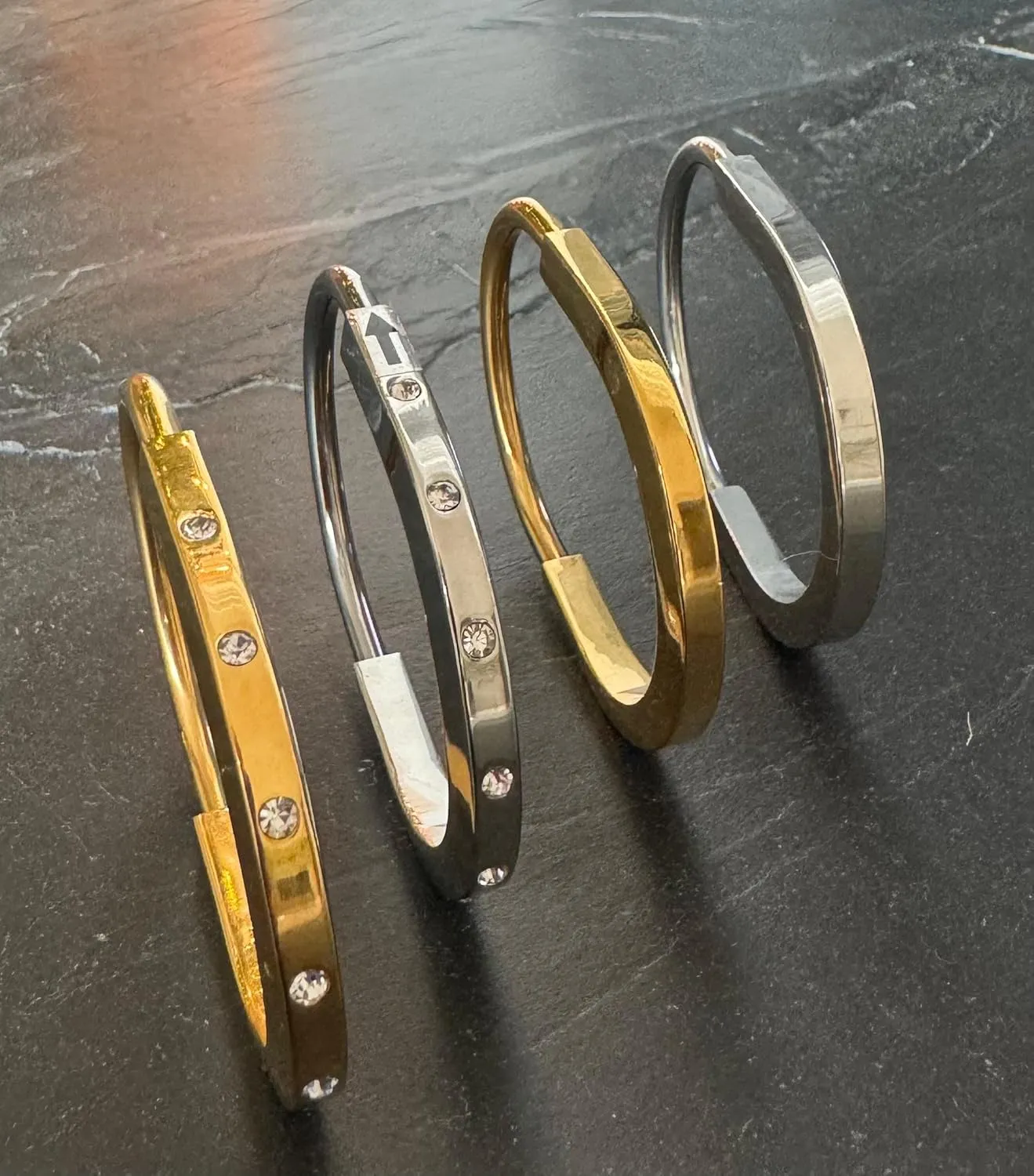 Unisex Vintage U Lock Bracelet, Gift, Lck Design,Lock Bangle,Stainless Steel 18K Gold/Silver Plated,Gift for Her&Him