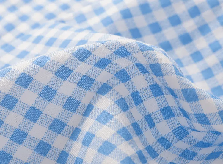 VenusFox Summer/Autumn Couples Plaid Pants Women/Men Sleepwear Cotton Double Gauze Thin Sleep Bottoms Casual Women's Pajamas Home Clothes