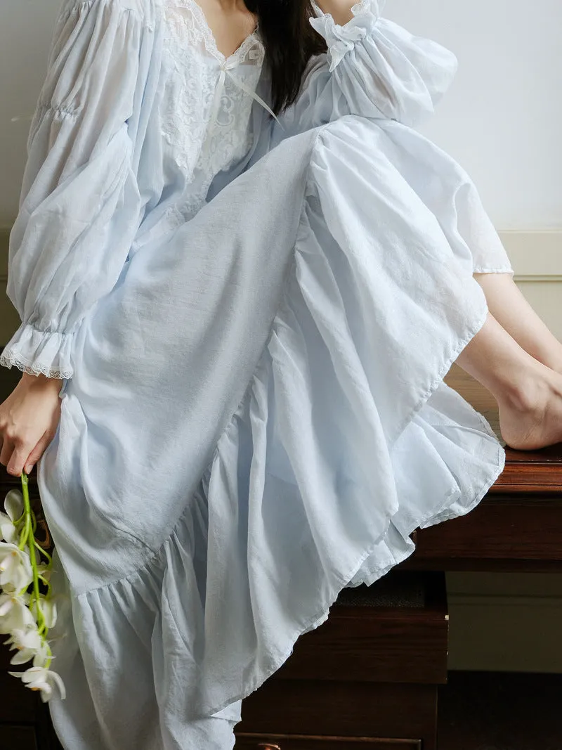 Vintage Style Cotton Night Gown Dress