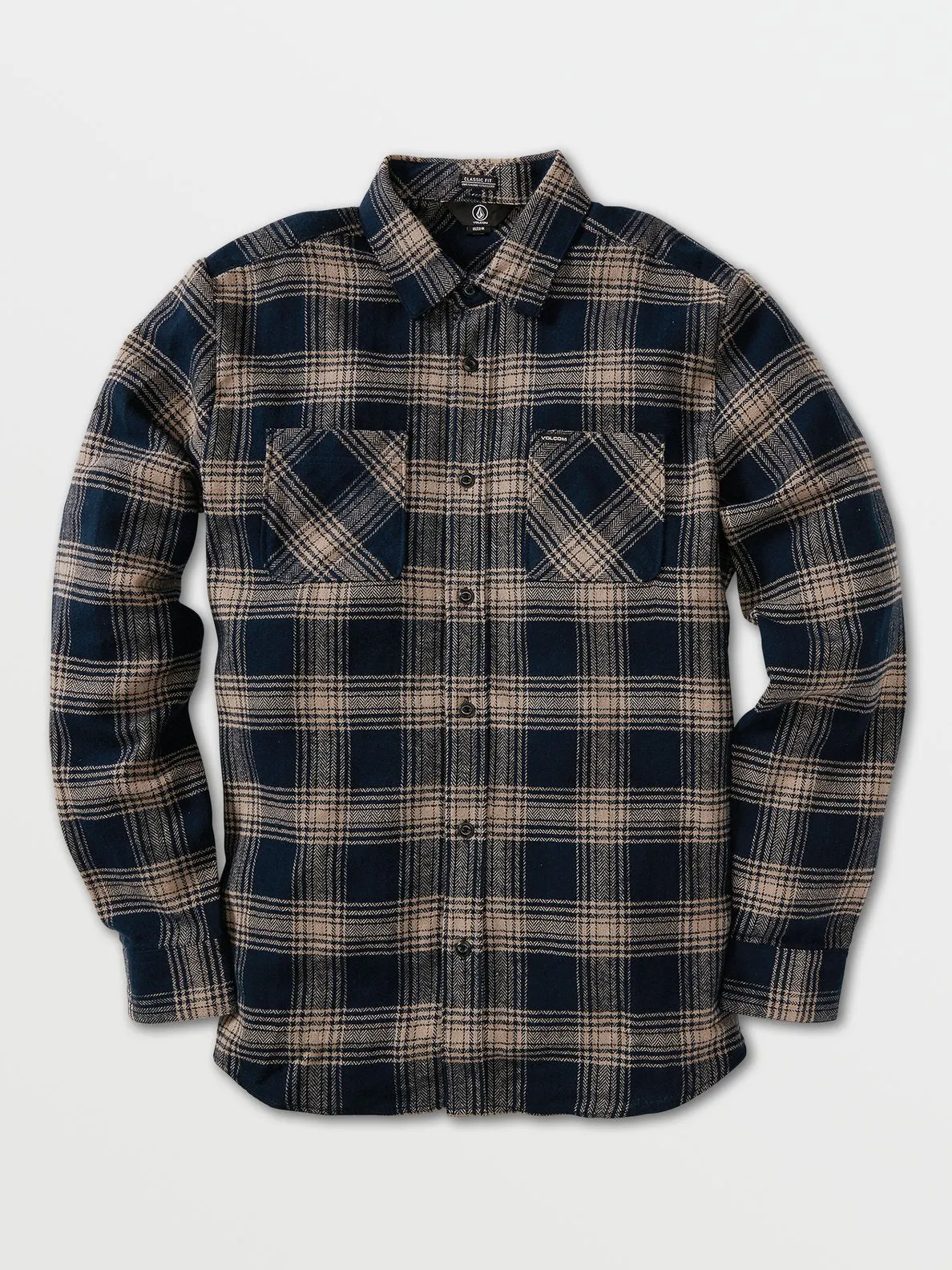 Volcom Tone Stone Long Sleeve Shirt - Indigo